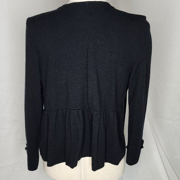 Anthropologie 3/4 sleeve Black Cardigan Size S - Picture 8 of 11